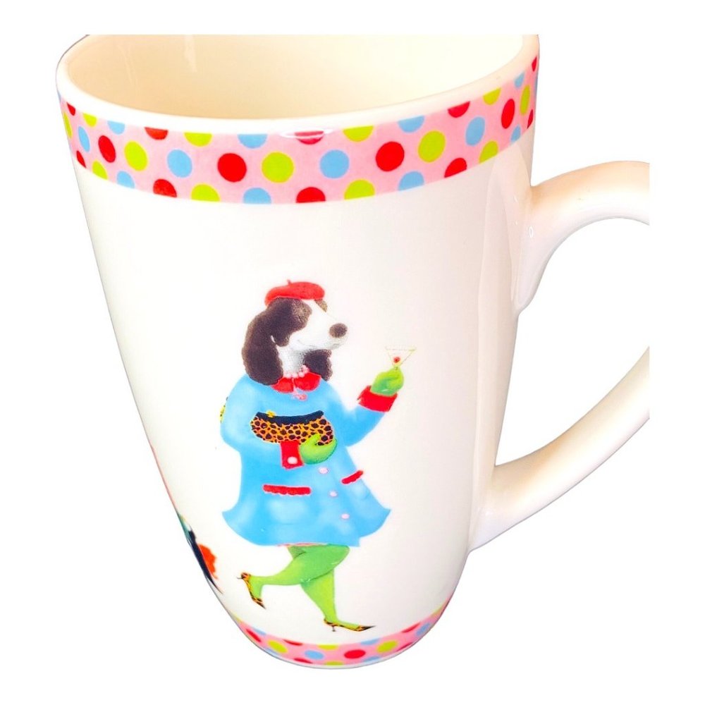 Cypress Home Coffee Porcelain Mug 5” tall Dog “It’s So Exhausting being Perfect” - Picture 2 of 7